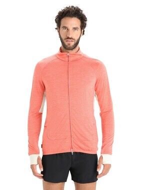 NWT Icebreaker ZoneKnit™ Merino Long Sleeve Zip Top Size Large